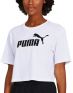 PUMA Cropped Logo Tee White  - 852594-02 - 1t