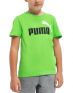 PUMA Essentials+ 2 Colour Logo Tee Bright Green - 586985-46 - 1t