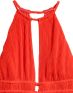 H&M Pleated Dress - 0463/red - 3t