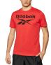 REEBOK Graphic Series Stacked Tee Red - FP9148 - 1t