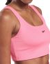 REEBOK Workout Ready Rib Bra Pink - H65573 - 4t