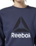 REEBOK Big Logo Cover Up Blouse Navy - EC2372 - 3t