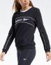 REEBOK Classics Linear Fleece Crew Sweatshirt Black - FK2795 - 3t