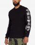 REEBOK Rc Sleeve Icons Crew Sweatshirt Black - DY8457 - 3t