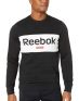 REEBOK Training Essentials Linear Logo Sweatshirt Black - EJ9863 - 1t