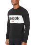 REEBOK Training Essentials Linear Logo Sweatshirt Black - EJ9863 - 3t