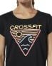 Reebok CrossFit Neon Retro Easy Tee Black - DP6219 - 5t