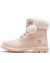 TIMBERLAND Authentic Shearling Collar 6 Inch Waterproof Boot Pink - A2322 - 1t