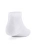 UNDER ARMOUR 3-Packs Essential Low Cut Socks White - 1365745-100 - 4t