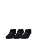 UNDER ARMOUR 3-Packs Essential Ultra Low Cut Socks Black - 1351784-002 - 1t