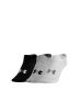 UNDER ARMOUR 3-Packs Essential Ultra Low Cut Socks Black/Grey/White - 1351784-101 - 1t