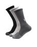 UNDER ARMOUR 3-Packs Heatgear Crew Socks Black/White/Grey - 1346751-035 - 1t