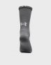 UNDER ARMOUR 3-Packs Heatgear Crew Socks Black/White/Grey - 1346751-035 - 6t