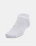 UNDER ARMOUR 6-Packs Essential No Show Socks White - 1370542-100 - 2t