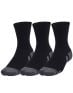 UNDER ARMOUR 3-Packs Performance Cotton Mid Socks Black - 1379530-001 - 1t