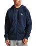 UNDER ARMOUR Rival Cotton Full Zip Hoodie Blue - 1357106-410 - 1t