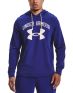 UNDER ARMOUR Rival Terry Big Logo Hoodie Blue - 1361559-415 - 1t