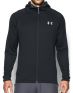UNDER ARMOUR Tech Terry Fitted Hoodie Black - 1295921-001 - 1t