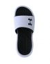 UNDER ARMOUR Playmaker Fixed Strap Slides White - 3000065-100 - 3t