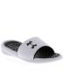 UNDER ARMOUR Playmaker Fixed Strap Slides White - 3000065-100 - 4t