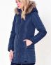 VERO MODA Quilted Long Parka Blue - 81917/blue - 2t