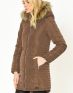 VERO MODA Quilted Long Parka Brown - 81917/brown - 2t