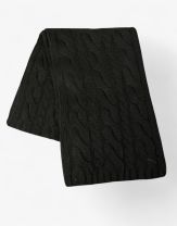 PUMA Dave Cable Knit Scarf Black