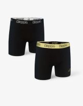 KAPPA 2-Pack Boxershorts Black/Lime