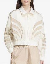 ADIDAS Atlanta Cut Line Loose Nylon Track Top White