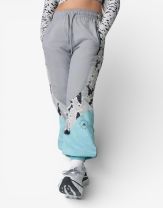 ADIDAS х Stella McCartney Color Blocked Woven Track Pants Grey