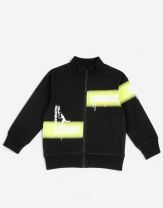 CHICCO Boys Full-Zip Track Top Black/Yellow