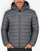 GEOGRAPHICAL NORWAY Aipter Puffer Hoodie Jacket Grey