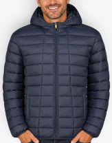 GEOGRAPHICAL NORWAY Aipter Puffer Hoodie Jacket Navy