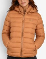 GEOGRAPHICAL NORWAY Atichoko Puffer Hoodie Jacket Camel