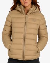GEOGRAPHICAL NORWAY Atichoko Puffer Hoodie Jacket Taupe