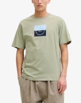 JACK&JONES Jorcatskills Square Branding Tee SSCN LN Green