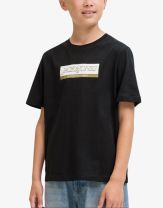 JACK&JONES Jorinwood Block Brend Tee Ss Cn Noos Jnr Black