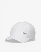 NIKE Dri-Fit Club Metal-Logo Cap White
