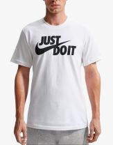NIKE Just Do It Tee White / Black