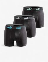 PUMA 3-Packs Boxer Shorts Jet Black