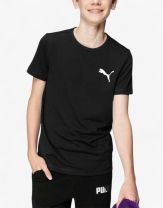 PUMA Active Small Logo Tee Black