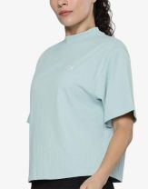 PUMA Classics Mock Neck Tee Blue