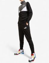 PUMA Colorblock Poly Suit Black/Grey