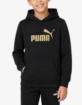 PUMA Ess Glitter Logo Hoodie Black