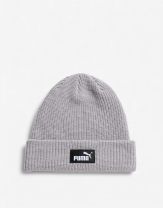 PUMA Essentials High Crown Beanie Grey
