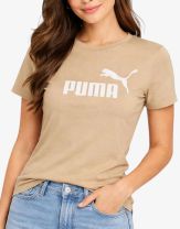 PUMA Essentials Logo Tee Brown