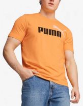 PUMA Essentials+ 2 Color Logo Tee Orange