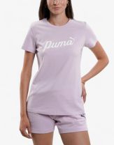 PUMA Essentials+ Script Tee Purple
