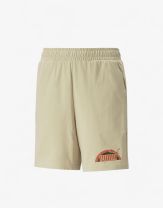 PUMA Essentials+ Street Art Graphic Shorts Beige