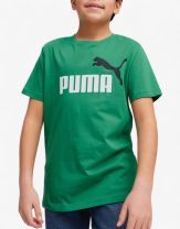 PUMA Essentials+ Two-Tone Logo Tee Green
